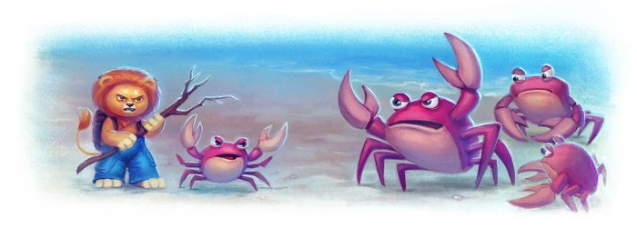 Воинственные крабики =)