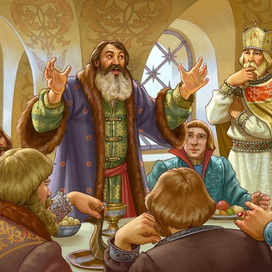 Пирушка у князя.