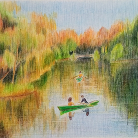 Мы на лодочке катались