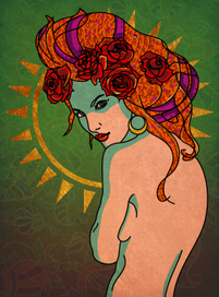 Девушка с лентами