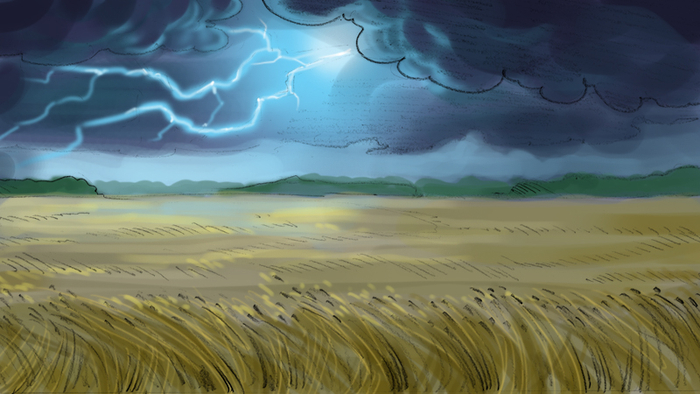 сториборд -гроза