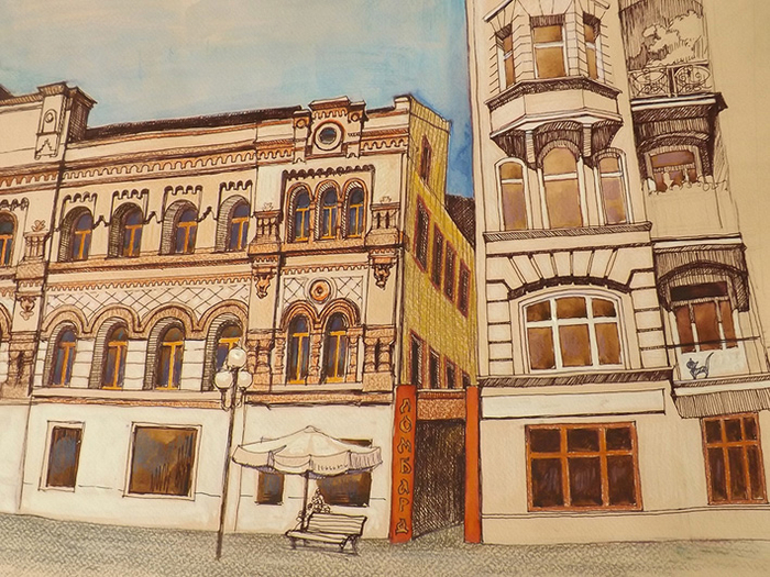 Старый Арбат дома связанные с историей Московской адвокатуры.