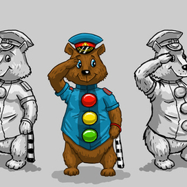 ведмедь гаишник