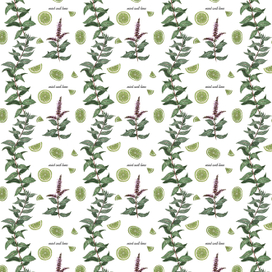 "Mint and lime"