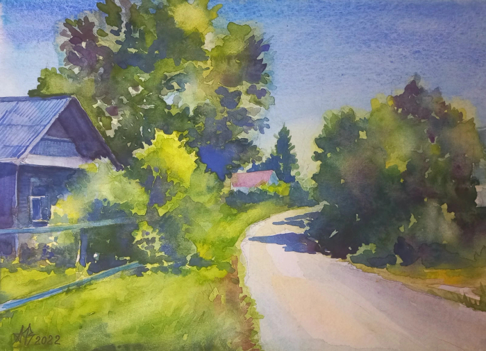 На прогулке в деревне