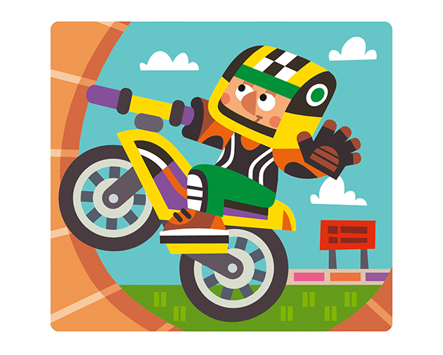 Пазл мотобайк