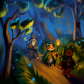 Котики идут на встечу приключениям