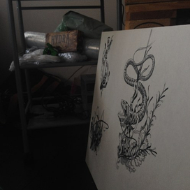 Эскиз тату.