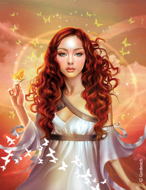 Девочка с бабочками