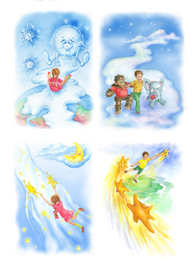 Иллюстрации к детской книжке "Lullaby"