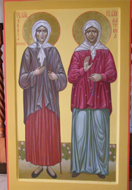Св . Блж. Ксения Петербуржская и Св. Блж. Матрона Московская