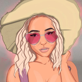 Девушка в шляпе 