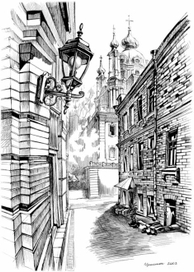 Фонарь в переулке