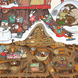  Адвент-календарь «Как Дед Мороз шапку искал» фрагмент