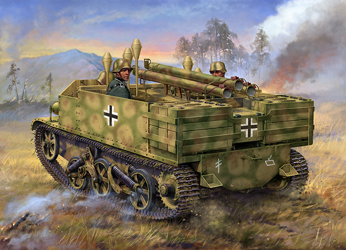 Panzerjaeger Bren на базе британского бронетранспортёра Universal Carrier. Работа выполнялась для фирмы Bronco.