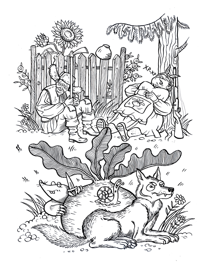 Репка.  Сказка на новый лад. рис 2