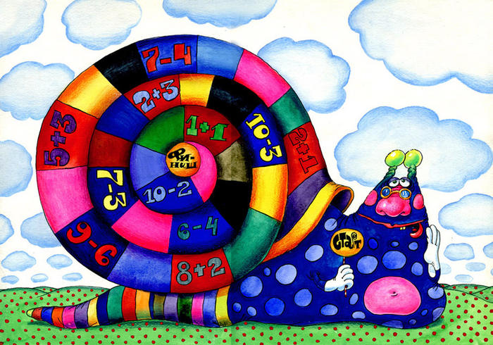 Игровой разворотв книгу-развивашку.