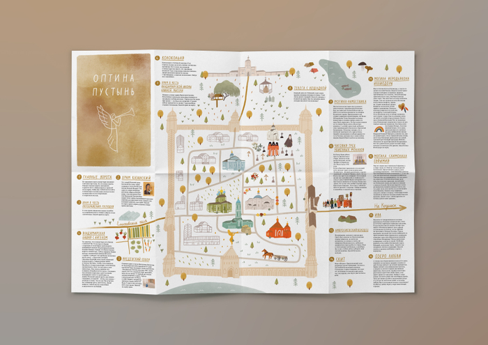 Карта Оптиной Пустыни