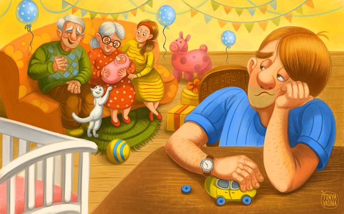 папа и дочка