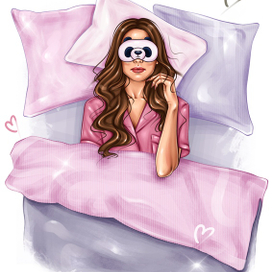 девушка в пижаме