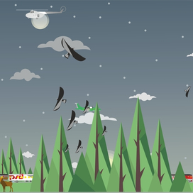 Пришествие НЛО  ( сумерки )