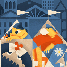 Иллюстрация к материалу про лагерь в городе