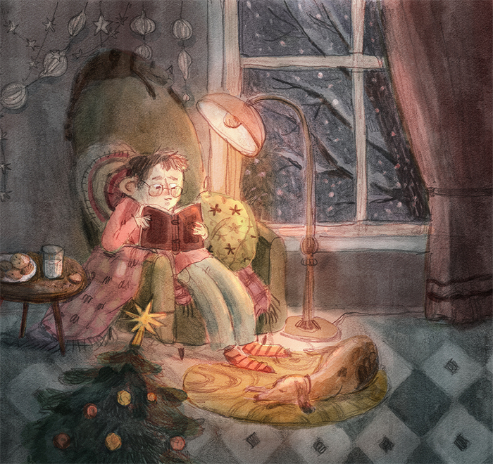 One December evening