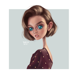 Портрет девушки в авторском стиле