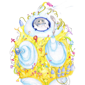 Человечек в осеннем 2016 в скафандре)