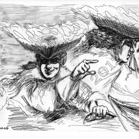 Карл с кузеном на охоте