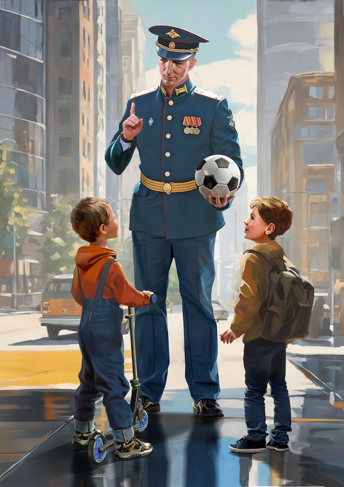 Иллюстрация для плаката о Российских офицерах