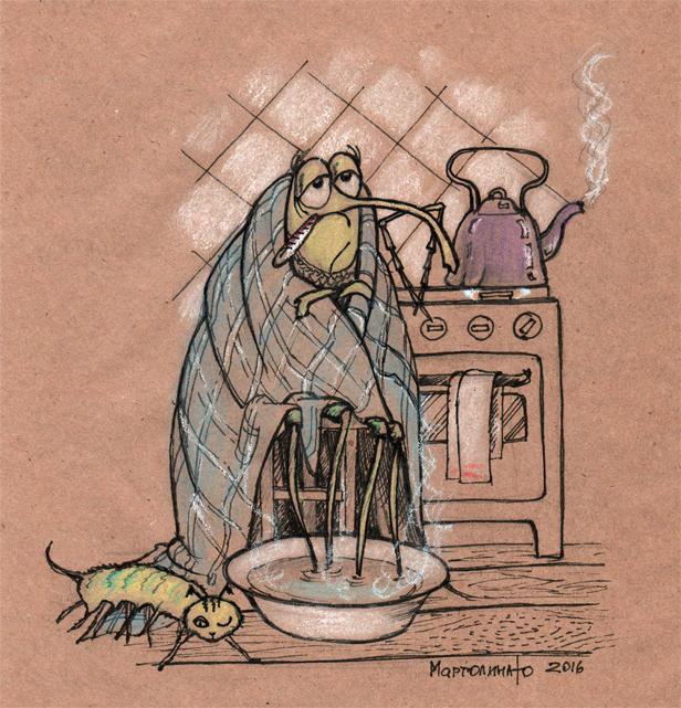 Долгоносик заболел 