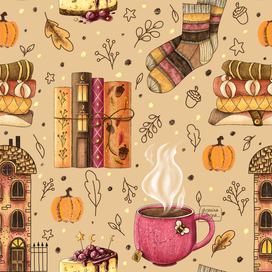 Seamless autumn pattern