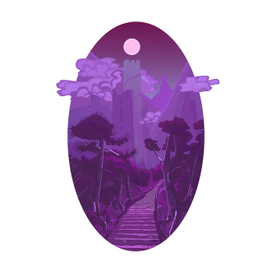 Фиолетовая луна