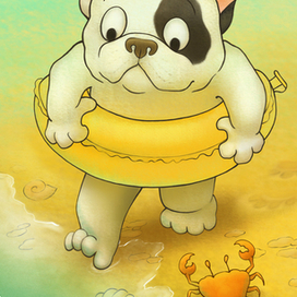 Булька на море