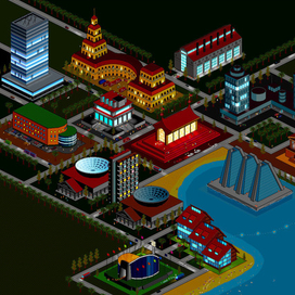 Вечерний город 