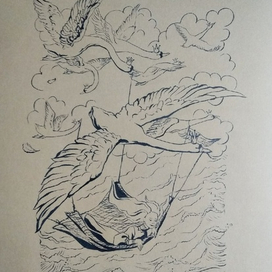 Иллюстрация "Дикие лебеди"