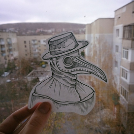 Эскиз " Чумной доктор"