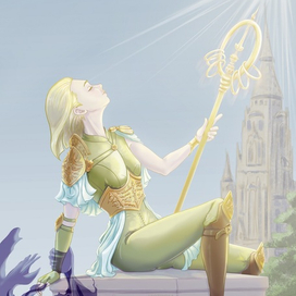 Жрица. Книжный персонаж