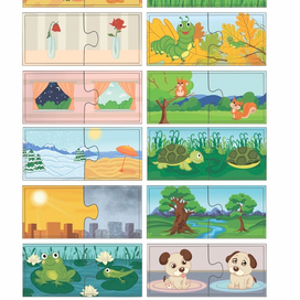 Мини пазл антонимы