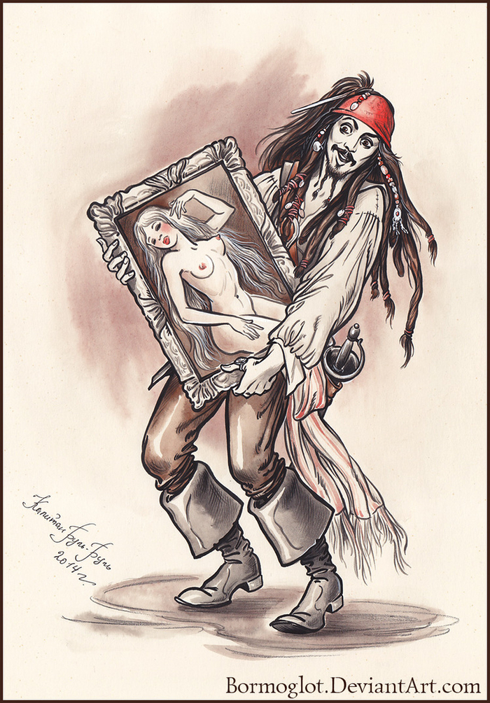 Рисунок девушки.