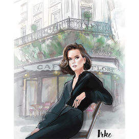 Фэшн иллюстрация для модной марки одежды IRKE