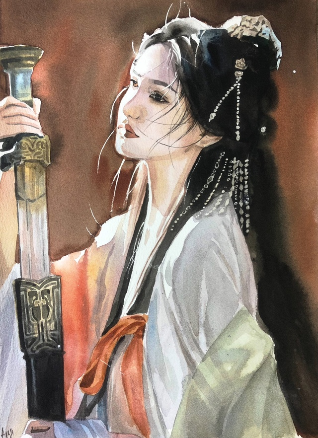 девушка с мечом 