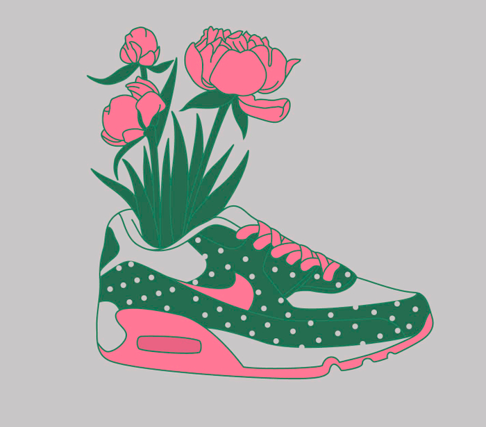 Nike & flowers
