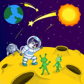 Собака на луне