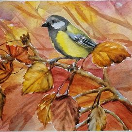 Синица. Осень