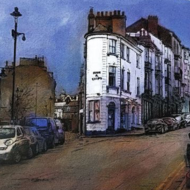 Swarm over Eastborough. Skarborough. Открытка "Туча над Истборо в Скарборо"