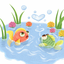 Влюбленные рыбки