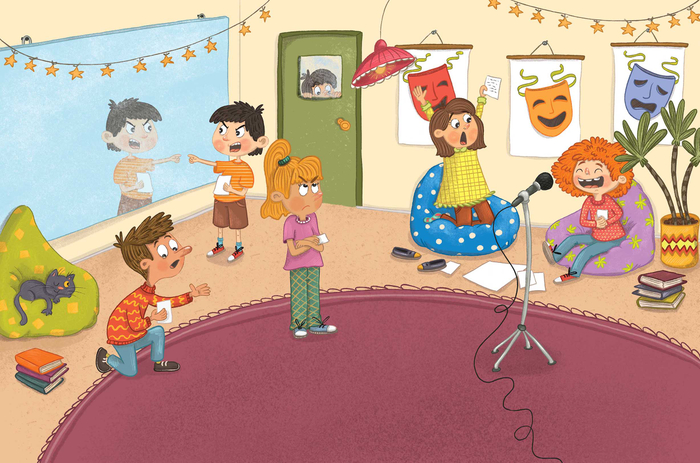  Иллюстрация для Турецкого Детского Журнала (разворот)