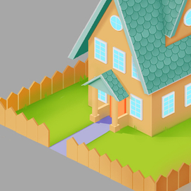 Домик в изометрии